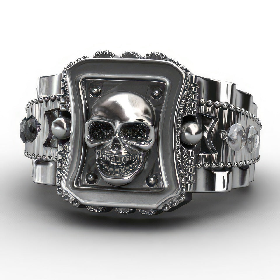 Bague Acier Tête de Mort