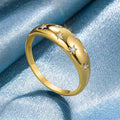 Ring mit Sternen aus Zirkon 