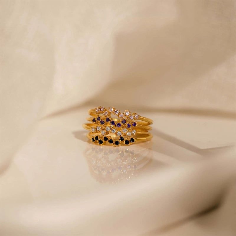 Bague avec Zircon Pierre de Naissance