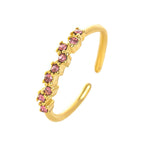 Bague Anneau avec Zircon Pierre de Naissance