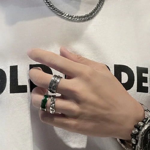 Anillo Estrella Tallada