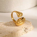 Anello Doppia Goccia d'Acqua