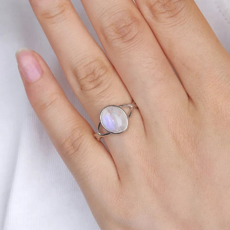 Bague Anneau Pierre de Lune Fertilité