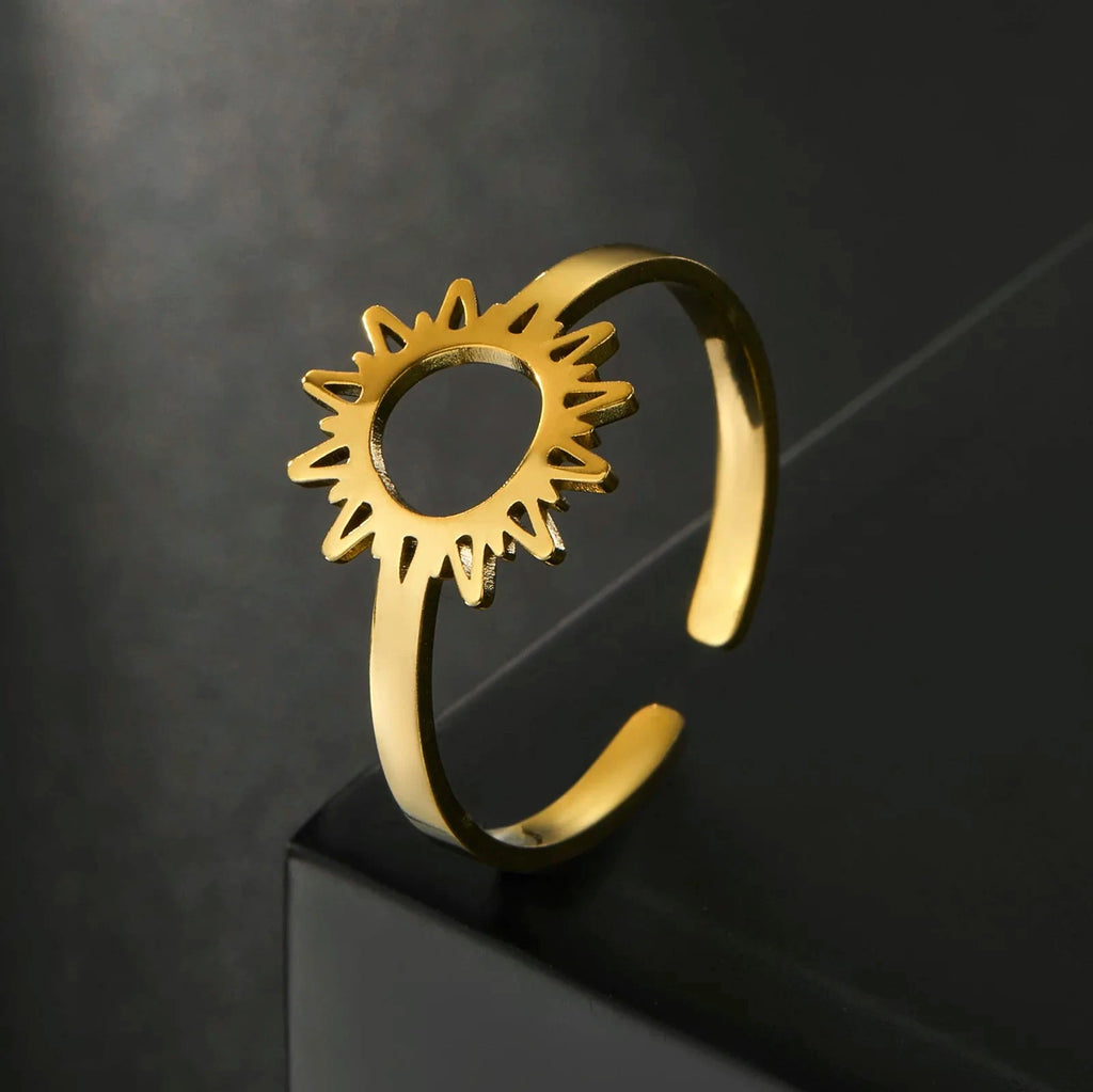 Sonnenring für Damen Gold