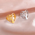 Anello Albero della Vita Donna Anello Cuore argento oro