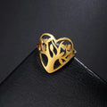 Anello Albero della Vita Donna Anello Cuore oro