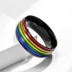 Men's rainbow ring 