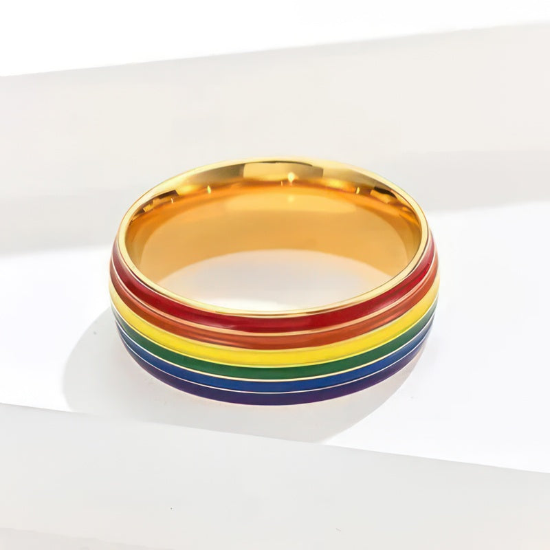 Men's rainbow ring 