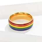 Men's rainbow ring 
