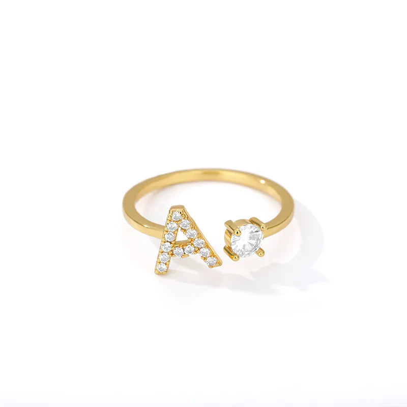 Personlig ring med initialen a