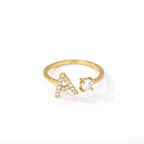 Personlig ring med initialen a