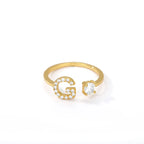 Personlig ring med initialen g