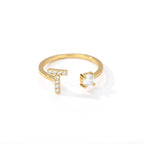 Personlig ring med initialen t