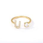 Personlig ring med initialen u