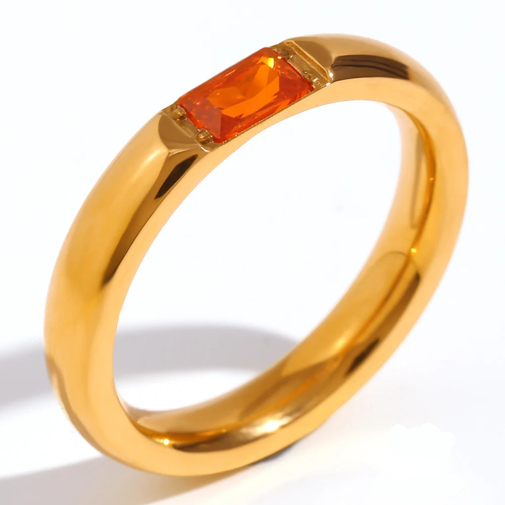 Bague avec pierre de naissance sertie pour femme juillet 
