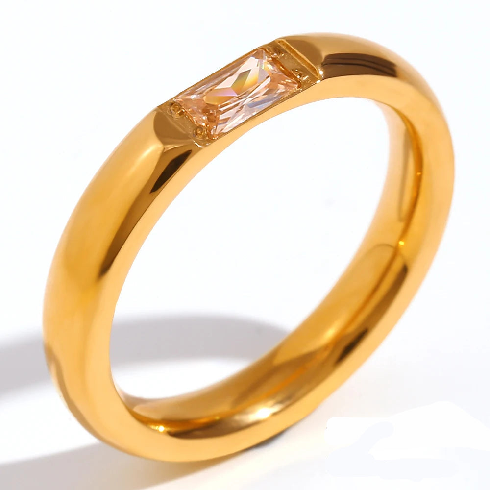 Bague avec pierre de naissance sertie pour femme novembre