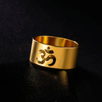 Bague Bouddhiste Om Tibétain or