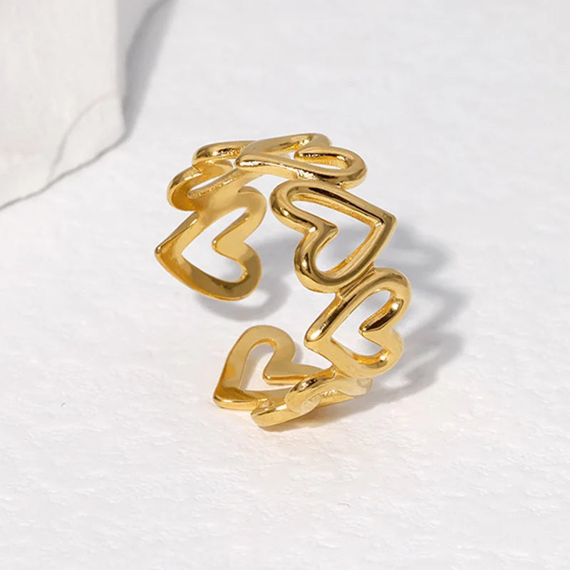 Anello Cuore Regolabile Donna oro