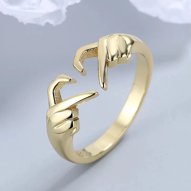 Anello Cuore Romantico Oro 