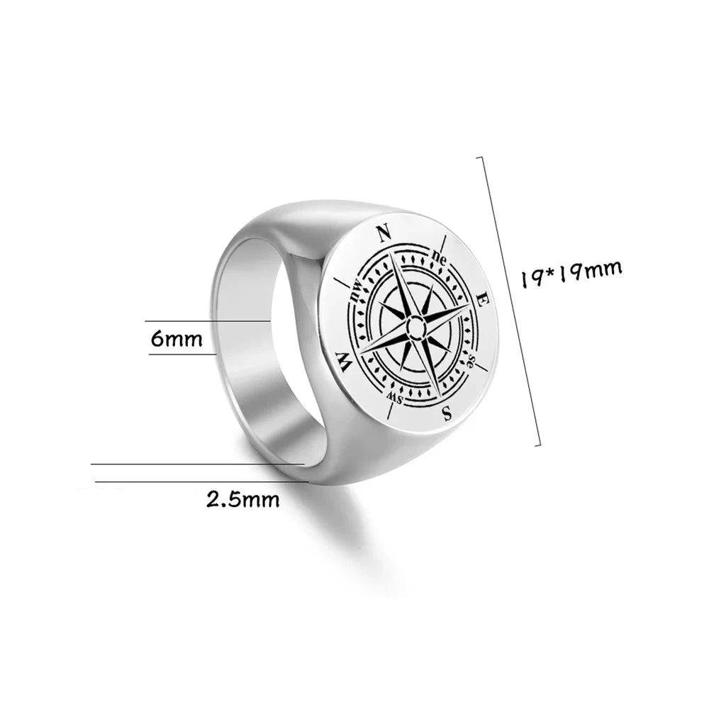 Anello Bussola Rosa dei Venti 