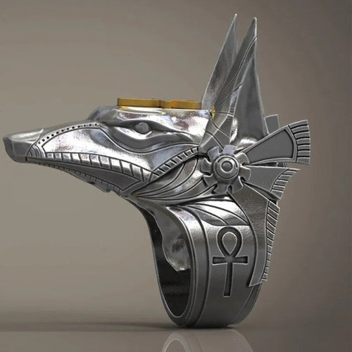 Antik Egyptisk Anubis-ring