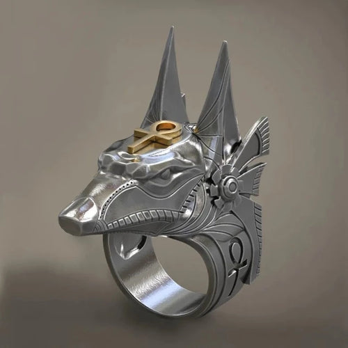 Antik Egyptisk Anubis-ring