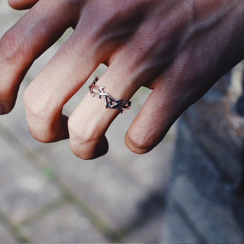 Anello in Rami di Corallo Argentato
