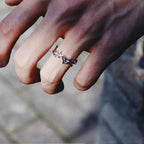 Anello in Rami di Corallo Argentato