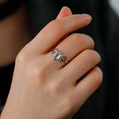 Anillo de mujer abeja plata