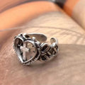 Women's Ring Christian Cross Silver Ring 