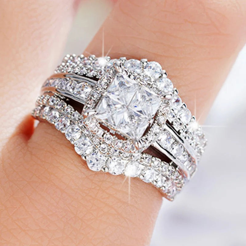 Anello donna zircone cubico 