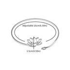 Feiner Lotusblumenring für Damen