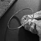 Feiner Lotusblumenring für Damen Silber