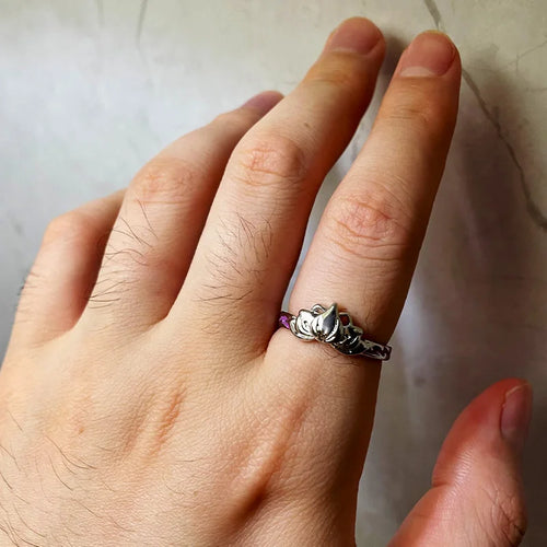 Anello Fiore di Loto Argento