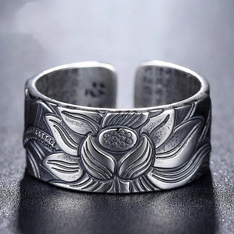 Anello Fiore di Loto Buddhista
