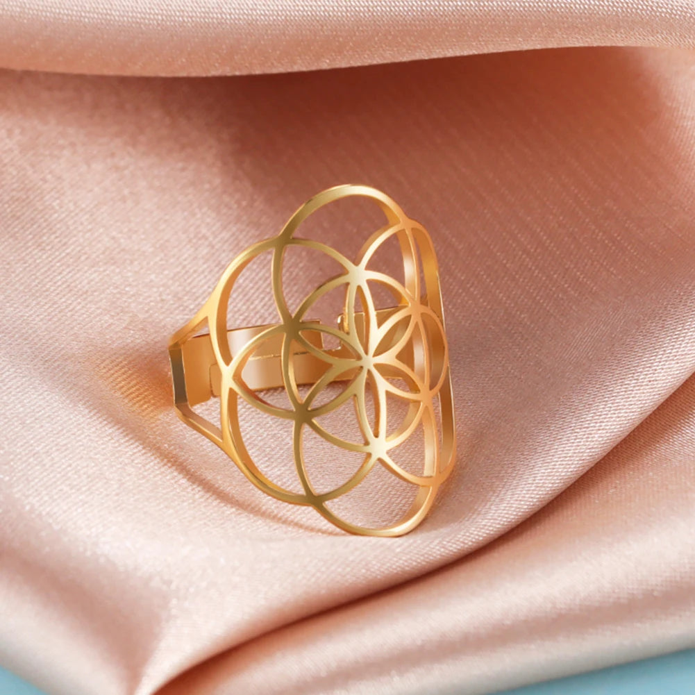 Bague Graine de Vie Femme Anneau or