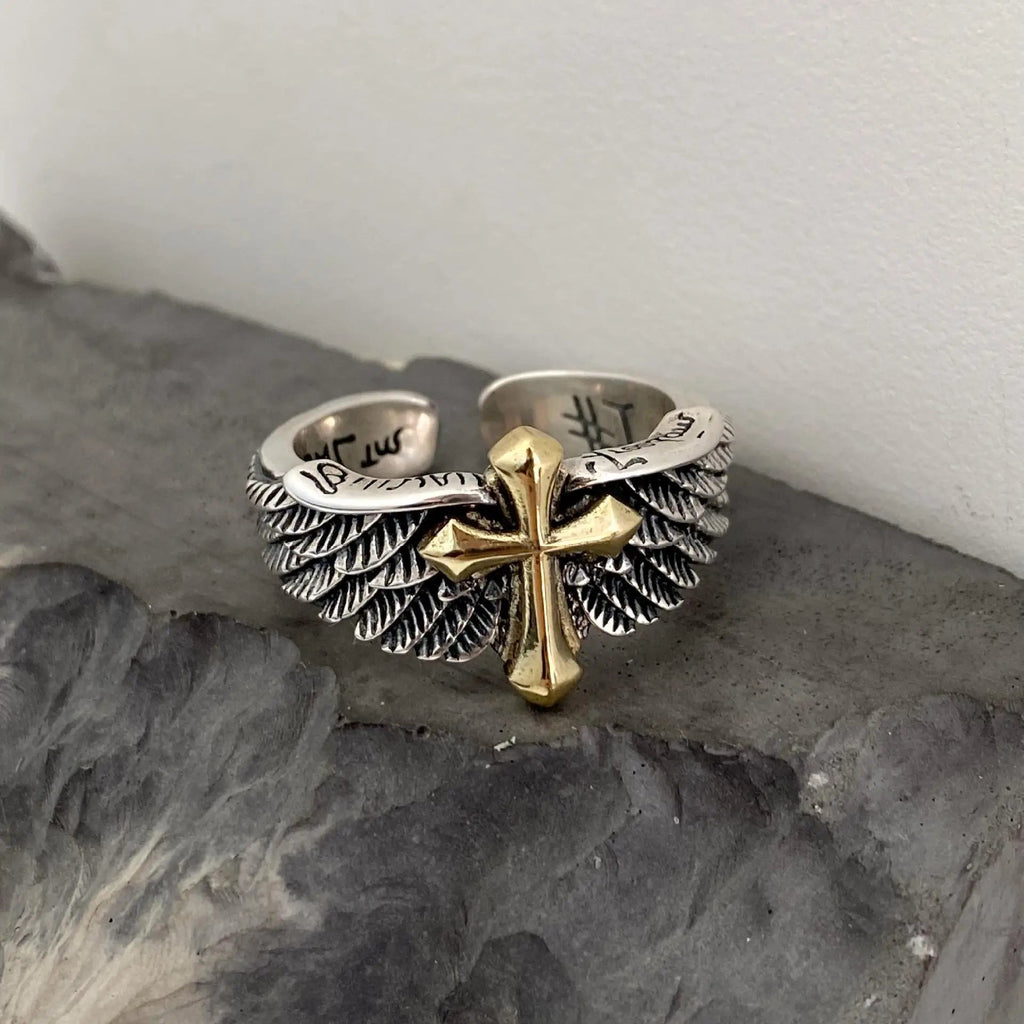 Anello Uomo Croce Anello Cristiano
