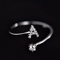 Bague initiale femme - lettre a