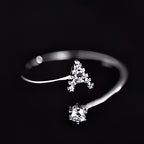 Bague initiale femme - lettre a