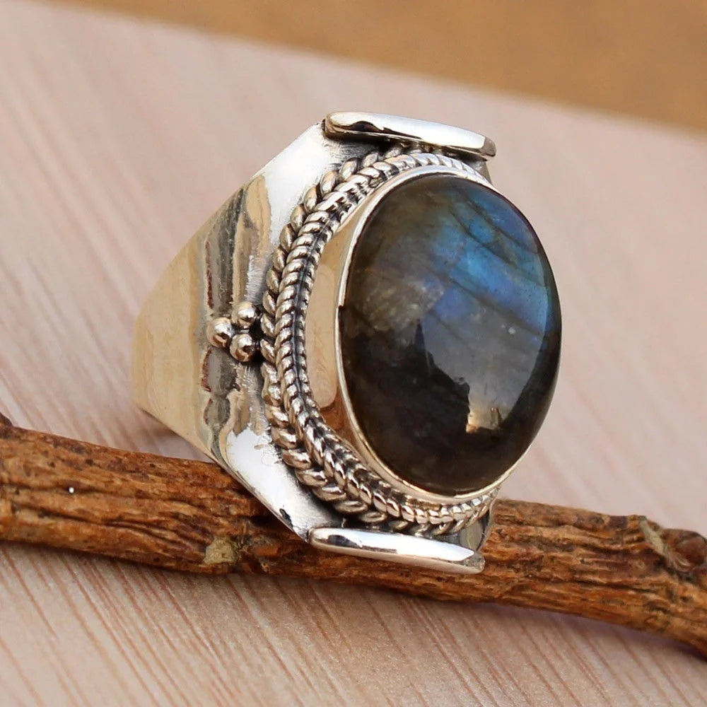 Labradorit-Ring 