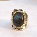 Labradorit-Ring 