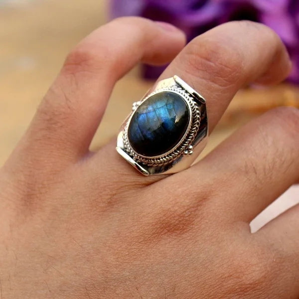 Labradorit-Ring 