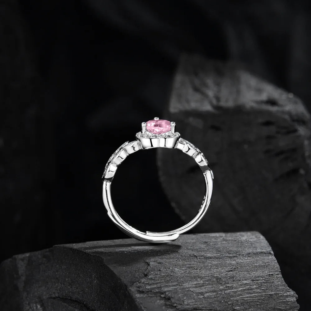 Bague laurier et coeur