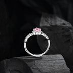 Bague laurier et coeur