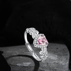 Bague laurier et coeur