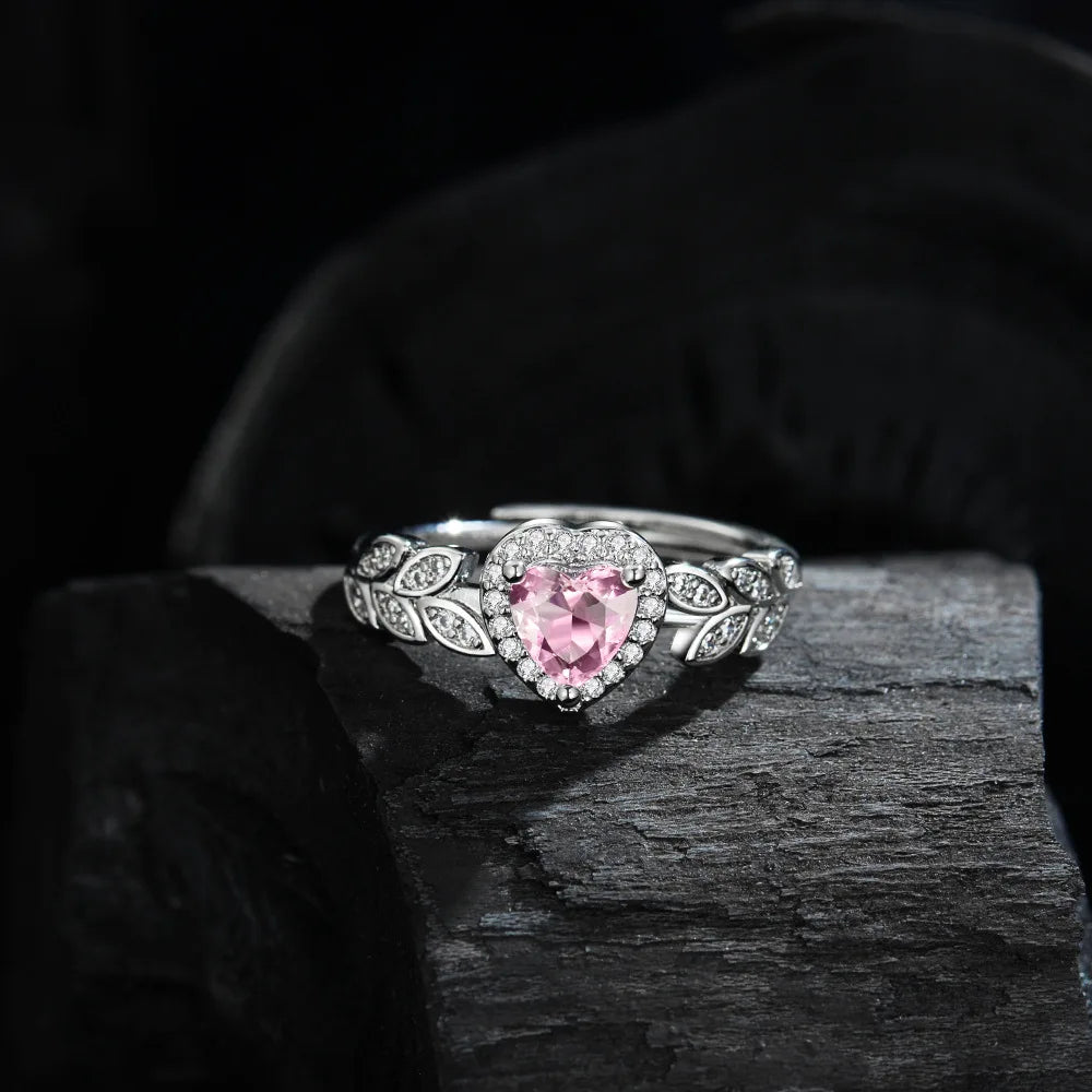 Bague laurier et coeur