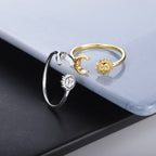 Anello Luna Sole Astri Donna