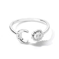Anello Luna Sole Astri Donna argento