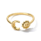 Anello Luna Sole Astri Donna oro
