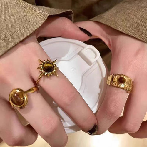 Bague Ovale Oeil de Tigre